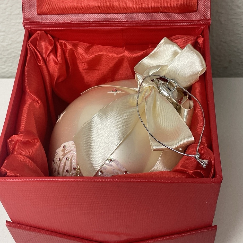 2010 Mary J Blige heART HSN Designer Christmas Ornament Swarovski Elements Box